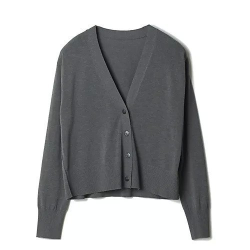 【エクラ/eclat】のアイスコットンカーディガン インテリア・キッズ・メンズ・レディースファッション・服の通販 founy(ファニー) 　ファッション　Fashion　レディースファッション　Fashion for Women　トップス・カットソー　Cut & Sew Tops　カーディガン・羽織り　Layered Style Cardigans　カーディガン　Cardigan, Knitwear　クール　Cool, Chic　ベーシック　Basic, Essential　エレガント 上品　Elegant　人気　Popular, Best Seller　別注　Limited Edition, Custom Order　洗える　Machine Washable　チャコールグレー|ID: prp329100004271683 ipo3291000000031715150
