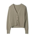 【エクラ/eclat】のアイスコットンカーディガン モカグレージュ|ID: prp329100004271683 ipo3291000000036328870