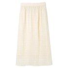 【スアデオ/suadeo】のシアーギンガムスカート ホワイト|ID: prp329100004271739 ipo3291000000034955673