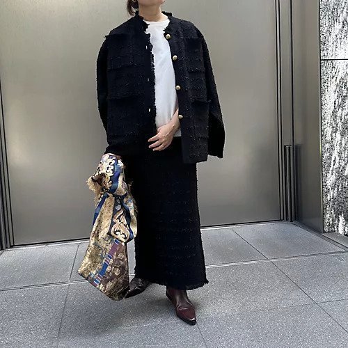 【エクラ/eclat】のニットタイトスカート 人気、トレンドファッション・服の通販 founy(ファニー) 　ファッション　Fashion　レディースファッション　Fashion for Women　スカート　Skirts　ジャケット　Jacket, Outerwear　スリット　Slit, Slit Detail　セットアップ　Set-Up, Coordinated Outfit　フリンジ　Fringe, Tassel　別注　Limited Edition, Custom Order　other-2|ID: prp329100004271776 ipo3291000000031715348