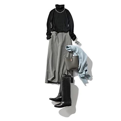 【エムセブンデイズ/M7days】の【コラボ】ツイル裏起毛Iラインスカート 人気、トレンドファッション・服の通販 founy(ファニー) 　ファッション　Fashion　レディースファッション　Fashion for Women　スカート　Skirts　コラボ　Collaboration, Collab　ジャケット　Jacket, Outerwear　ツイル　Twist, Twisted Detail　デスク　Desk, Work Desk　ワーク　Workwear, Utility Style　洗える　Machine Washable　ビジネス 仕事 通勤　Business / Work / Commuting　other-2|ID: prp329100004271783 ipo3291000000034955407