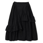 【セシリー バンセン/CECILIE BAHNSEN】のSKIRT WITH ASYMMETRICAL RUFFLE ON SIDE PANEL 人気、トレンドファッション・服の通販 founy(ファニー) ファッション Fashion レディースファッション WOMEN スカート Skirt 2022年 2022 2022-2023秋冬・A/W Aw/Autumn/Winter//Fw/Fall-Winter/2022-2023 アシンメトリー Asymmetry フリル Frills ラッフル Raffle リラックス Relax 洗える Washable thumbnail BLACK|ID: prp329100004271805 ipo3291000000029896167