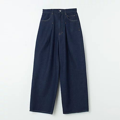 【ジェーンスミス/JANE SMITH】の14.5oz DENIM IN TUCK COMFORT TAPERED PANTS インテリア・キッズ・メンズ・レディースファッション・服の通販 founy(ファニー) 　ファッション　Fashion　レディースファッション　Fashion for Women　パンツ　Pants & Trousers　テーパード　Tapered, Tapered Pants　デニム　Denim, Jeans Material　人気　Popular, Best Seller　フロント　Front, Front Design　ループ　Loop, Loop Knit　INDIGO ONE WASH|ID: prp329100004272001 ipo3291000000034620567