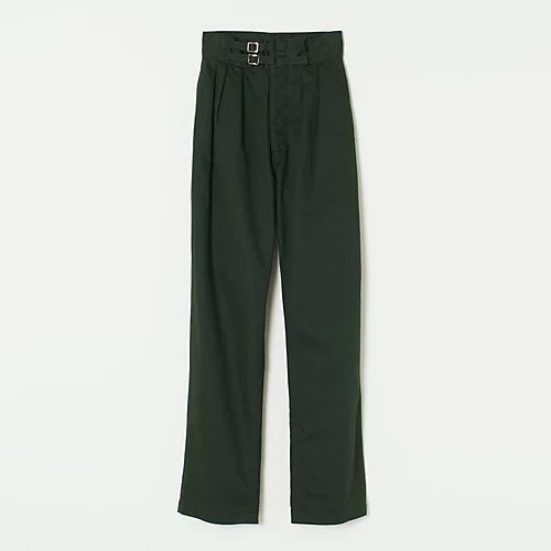 【リノ/LENO】のDOUBLE BELTED GURKHA TROUSERS インテリア・キッズ・メンズ・レディースファッション・服の通販 founy(ファニー) 　ファッション　Fashion　レディースファッション　WOMEN　ダブル　Double　フロント　Front　ヴィンテージ　Vintage　洗える　Washable　カーキ|ID: prp329100004272057 ipo3291000000031805268