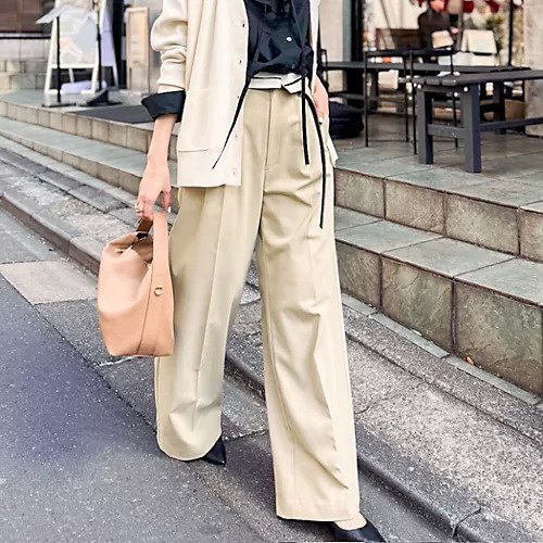 【ノーリーズソフィー/NOLLEY'S sophi】のウォッシャブル折り返しチノワイドパンツ 人気、トレンドファッション・服の通販 founy(ファニー) 　ファッション　Fashion　レディースファッション　WOMEN　パンツ　Pants　2025年　2025　2025春夏・S/S　Ss,Spring/Summer,2025　ウォッシャブル　Washable　シンプル　Simple　スニーカー　Sneakers　トレンド　Trend　ワイド　Wide　人気　Popularity　 other-1|ID: prp329100004272156 ipo3291000000031987065