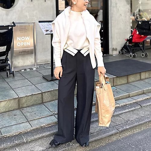 【ノーリーズソフィー/NOLLEY'S sophi】のウォッシャブル折り返しチノワイドパンツ 人気、トレンドファッション・服の通販 founy(ファニー) 　ファッション　Fashion　レディースファッション　WOMEN　パンツ　Pants　2025年　2025　2025春夏・S/S　Ss,Spring/Summer,2025　ウォッシャブル　Washable　シンプル　Simple　スニーカー　Sneakers　トレンド　Trend　ワイド　Wide　人気　Popularity　other-2|ID: prp329100004272156 ipo3291000000031987068