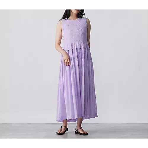 【ヌキテパ/NE QUITTEZ PAS】のCOTTON VOILE SHIRRING SLEEVELESS DRESS インテリア・キッズ・メンズ・レディースファッション・服の通販 founy(ファニー) https://founy.com/ ファッション Fashion レディースファッション WOMEN トップス・カットソー Tops/Tshirt ワンピース Dress ドレス Party Dresses ギャザー Gather コンパクト Compact シャーリング Shirring フェミニン Feminine レース Race 夏 Summer |ID: prp329100004272222 ipo3291000000029896814