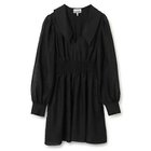 【ガニー/GANNI】のCrinkled Georgette Collar Smock Mini Dress Black|ID: prp329100004272308 ipo3291000000029896919