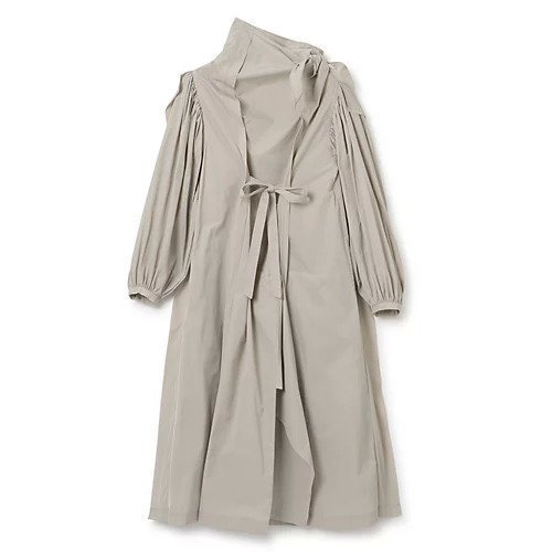 【トーガ/TOGA】のPolyester twill dress 人気、トレンドファッション・服の通販 founy(ファニー) 　ファッション　Fashion　レディースファッション　WOMEN　ワンピース　Dress　ドレス　Party Dresses　アシンメトリー　Asymmetry　ギャザー　Gather　スタンド　Stand　ツイル　Twill　フェミニン　Feminine　フロント　Front　リボン　Ribbon　 other-1|ID: prp329100004272366 ipo3291000000029896972