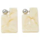 【トーガ プルラ/TOGA PULLA】のMarble pierced earrings 人気、トレンドファッション・服の通販 founy(ファニー) ファッション Fashion レディースファッション WOMEN ジュエリー Jewelry リング Rings イヤリング Earrings 2022年 2022 2022 春夏 S/S Ss,Spring/Summer,2022 プレート Plate マーブル Marble メタル Metal 今季 This Season thumbnail off white|ID: prp329100004273478 ipo3291000000029945583