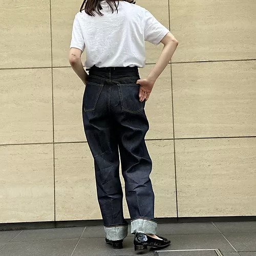 【坪田あさみ/Asami Tsubota】のリジッドハイライズデニム 人気、トレンドファッション・服の通販 founy(ファニー) 　ファッション　Fashion　レディースファッション　WOMEN　ストレート　Straight　センター　Center　パターン　Pattern　別注　Special Order　洗える　Washable　other-3|ID: prp329100004273573 ipo3291000000032165951