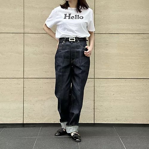 【坪田あさみ/Asami Tsubota】のリジッドハイライズデニム 人気、トレンドファッション・服の通販 founy(ファニー) 　ファッション　Fashion　レディースファッション　Fashion for Women　ストレート　Straight, Straight Cut　センター　Center, Center Line　パターン　Pattern, Design Print　別注　Limited Edition, Custom Order　洗える　Machine Washable　other-2|ID: prp329100004273573 ipo3291000000032620259