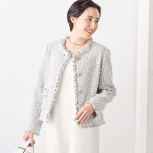 【ノーリーズソフィー/NOLLEY'S sophi】のファンシーツイードノーカラージャケット 人気、トレンドファッション・服の通販 founy(ファニー) 　ファッション　Fashion　レディースファッション　WOMEN　アウター　Coat Outerwear　ジャケット　Jackets　ノーカラージャケット　No Collar Leather Jackets　2025年　2025　2025春夏・S/S　Ss,Spring/Summer,2025　おすすめ　Recommend　オケージョン　Occasion　ジャケット　Jacket　セレモニー　Ceremony　ダウン　Down　ツイード　Tweed　デニム　Denim　別注　Special Order　春　Spring　 other-1|ID: prp329100004273619 ipo3291000000029687255