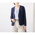 【ノーリーズソフィー/NOLLEY'S sophi】の《セットアップ対応》ウォッシャブルボンディングジョーゼットノーカラージャケット ネイビー|ID: prp329100004273626 ipo3291000000031974507