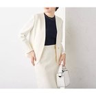 【ノーリーズソフィー/NOLLEY'S sophi】の《セットアップ対応》ウォッシャブルボンディングジョーゼットノーカラージャケット オフホワイト|ID: prp329100004273626 ipo3291000000031988213