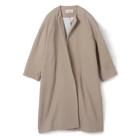 【エスロー/ESLOW】 COLLERLESS COAT人気、トレンドファッション・服の通販 founy(ファニー) ファッション Fashion レディースファッション WOMEN アウター Coat Outerwear コート Coats 2022年 2022 2022-2023秋冬・A/W Aw/Autumn/Winter//Fw/Fall-Winter/2022-2023 クラシック Classic |ID:prp329100004273721