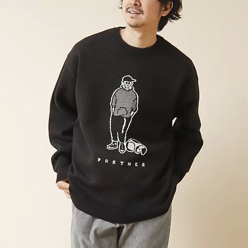 【ノーリーズ グッドマン/NOLLEY'S goodman / MEN】の【STONEWOLD】PARTNER ダブルジャガードC/Nニット 24AW インテリア・キッズ・メンズ・レディースファッション・服の通販 founy(ファニー) https://founy.com/ ファッション Fashion メンズファッション MEN 2024年 2024 2024-2025秋冬・A/W Aw/Autumn/Winter/Fw/Fall/2024-2025 シンプル Simple ジャケット Jacket スラックス Slacks デニム Denim フロント Front リラックス Relax 犬 Dog |ID: prp329100004273966 ipo3291000000029688268