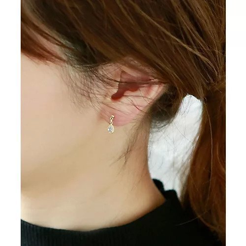【コレカラ/collecala】のループフィット・しずくストーンのイヤリング インテリア・キッズ・メンズ・レディースファッション・服の通販 founy(ファニー) 　ファッション　Fashion　レディースファッション　Ladies' Fashion Online　ジュエリー　Jewelry　リング　Rings　イヤリング　Earrings　イヤリング　Earrings　ストーン　Stone　フィット　Fit　ループ　Loop　エレガント 上品　Elegant　日本製　Made In Japan　ゴールド|ID: prp329100004277988 ipo3291000000031755099