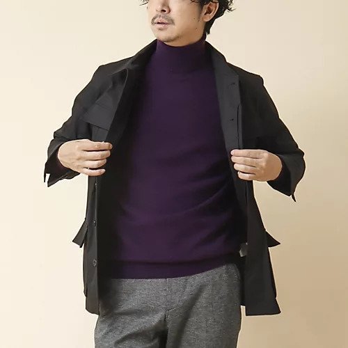 【ノーリーズ グッドマン/NOLLEY'S goodman / MEN】のウールカシミヤ タートルネックニット 24AW インテリア・キッズ・メンズ・レディースファッション・服の通販 founy(ファニー) 　ファッション　Fashion　メンズファッション　MEN　2024年　2024　2024-2025秋冬・A/W　Aw/Autumn/Winter/Fw/Fall/2024-2025　なめらか　Smooth　インナー　Inner　カシミヤ　Cashmere　シンプル　Simple　ジャケット　Jacket　スマート　Smart　スラックス　Slacks　タートルネック　Turtleneck　デニム　Denim　パープル|ID: prp329100004278024 ipo3291000000029710955