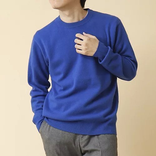 【ノーリーズ グッドマン/NOLLEY'S goodman / MEN】のカシミヤ クルーネックニット 24AW インテリア・キッズ・メンズ・レディースファッション・服の通販 founy(ファニー) 　ファッション　Fashion　メンズファッション　MEN　2024年　2024　2024-2025秋冬・A/W　Aw/Autumn/Winter/Fw/Fall/2024-2025　インナー　Inner　カシミヤ　Cashmere　シンプル　Simple　ジャケット　Jacket　スマート　Smart　スラックス　Slacks　デニム　Denim　ベーシック　Basic　エレガント 上品　Elegant　ロイヤルブルー|ID: prp329100004278025 ipo3291000000029710959