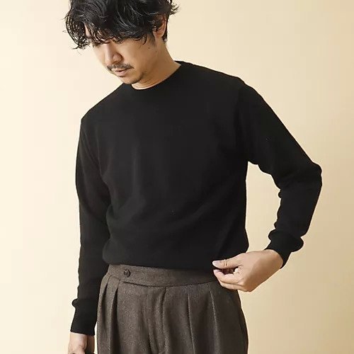 【ノーリーズ グッドマン/NOLLEY'S goodman / MEN】のカシミヤ クルーネックニット 24AW インテリア・キッズ・メンズ・レディースファッション・服の通販 founy(ファニー) 　ファッション　Fashion　メンズファッション　MEN　2024年　2024　2024-2025秋冬・A/W　Aw/Autumn/Winter/Fw/Fall/2024-2025　インナー　Inner　カシミヤ　Cashmere　シンプル　Simple　ジャケット　Jacket　スマート　Smart　スラックス　Slacks　デニム　Denim　ベーシック　Basic　エレガント 上品　Elegant　ブラック|ID: prp329100004278025 ipo3291000000029710962