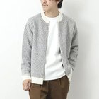 【ノーリーズ グッドマン/NOLLEY'S goodman / MEN】の【WORK ABOUT】ジャカード クルーネック ジップカーディガン 24AW ホワイト|ID: prp329100004278026 ipo3291000000029710969