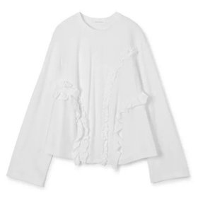 【セシリー バンセン/CECILIE BAHNSEN】のALVA T-SHIRT 人気、トレンドファッション・服の通販 founy(ファニー) ファッション Fashion レディースファッション Ladies' Fashion Online トップス・カットソー Tops/Tshirt シャツ/ブラウス Shirts/Blouses ロング / Tシャツ T-Shirts 2025年 2025 2025春夏・S/S Ss,Spring/Summer,2025 ギャザー Gather ジャージー Jersey ストレッチ Stretch フリル Frills 洗える Washable |ID:prp329100004286231