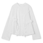 【セシリー バンセン/CECILIE BAHNSEN】のALVA T-SHIRT 人気、トレンドファッション・服の通販 founy(ファニー) ファッション Fashion レディースファッション Ladies' Fashion Online トップス・カットソー Tops/Tshirt シャツ/ブラウス Shirts/Blouses ロング / Tシャツ T-Shirts 2025年 2025 2025春夏・S/S Ss,Spring/Summer,2025 ギャザー Gather ジャージー Jersey ストレッチ Stretch フリル Frills 洗える Washable thumbnail WHITE|ID: prp329100004286231 ipo3291000000032524420
