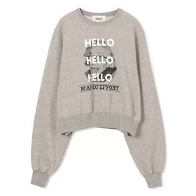 【オブラダ/Oblada】のHELLO SWEAT 人気、トレンドファッション・服の通販 founy(ファニー) ファッション Fashion レディースファッション WOMEN トップス・カットソー Tops/Tshirt パーカ Sweats スウェット Sweat スウェット Sweat フェイス Face プリント Print 洗える Washable |ID:prp329100004286239