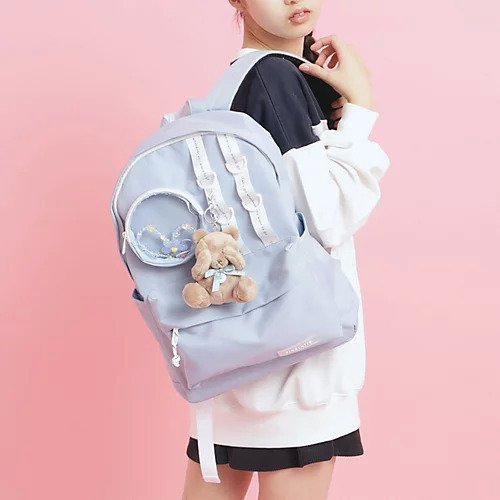 【ピンク ラテ/PINK-latte / KIDS】のモール付きマルポケリュック 人気、トレンドファッション・服の通販 founy(ファニー) 　ファッション　Fashion　キッズファッション　KIDS　チャーム　Charm　ポケット　Pocket　リュック　Ruck Sack　 other-1|ID: prp329100004286299 ipo3291000000029753899