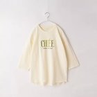 【ザ ショップ ティーケー/THE SHOP TK / KIDS】の【150-160】刺繍ロゴ七分Tシャツ 人気、トレンドファッション・服の通販 founy(ファニー) ファッション Fashion キッズファッション KIDS シンプル Simple ワイド Wide 定番 Standard thumbnail オフホワイト|ID: prp329100004286321 ipo3291000000029900769