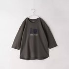 【ザ ショップ ティーケー/THE SHOP TK / KIDS】の【150-160】刺繍ロゴ七分Tシャツ 人気、トレンドファッション・服の通販 founy(ファニー) ファッション Fashion キッズファッション KIDS シンプル Simple ワイド Wide 定番 Standard thumbnail チャコールグレー|ID: prp329100004286321 ipo3291000000029900770