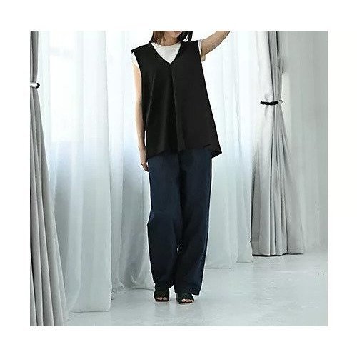 【スタイルデリ/STYLE DELI】の【BLK001】バック背面タックベスト 人気、トレンドファッション・服の通販 founy(ファニー) 　ファッション　Fashion　レディースファッション　Fashion for Women　アウター　Coat / Outerwear Collection　トップス・カットソー　Cut & Sew Tops　ベスト&ジレ / 重ね着スタイル　Vests & Gilets　バッグ　Bags　シンプル　Simple, Minimal　スリット　Slit, Slit Detail　スーツ　Suit, Formalwear　定番　Standard, Basic Item　フォルム　Silhouette, Form　フォーマル　Formal, Dressy　ベスト　Vest, Waistcoat　リラックス　Relax, Relaxed Fit　おすすめ　Recommended / Our Picks　旅行　Travel　エレガント 上品　Elegant　other-3|ID: prp329100004290373 ipo3291000000035575850