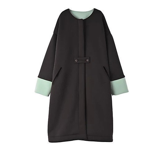 【スタイルデリ/STYLE DELI】の【BLK001】バイカラーコクーンコート インテリア・キッズ・メンズ・レディースファッション・服の通販 founy(ファニー) https://founy.com/ ファッション Fashion レディースファッション WOMEN アウター Coat Outerwear コート Coats インナー Inner エレガント 上品 Elegant シンプル Simple 定番 Standard フィット Fit おすすめ Recommend 夏 Summer 旅行 Travel |ID: prp329100004290418 ipo3291000000029772835