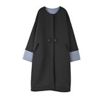 【スタイルデリ/STYLE DELI】の【BLK001】バイカラーコクーンコート 人気、トレンドファッション・服の通販 founy(ファニー) ファッション Fashion レディースファッション WOMEN アウター Coat Outerwear コート Coats インナー Inner エレガント 上品 Elegant シンプル Simple 定番 Standard フィット Fit おすすめ Recommend 夏 Summer 旅行 Travel thumbnail ブラック|ID: prp329100004290418 ipo3291000000029772837