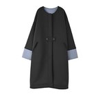 【スタイルデリ/STYLE DELI】の【BLK001】バイカラーコクーンコート 人気、トレンドファッション・服の通販 founy(ファニー) ファッション Fashion レディースファッション Fashion for Women アウター Coat / Outerwear Collection コート・ロングコート・ピーコート Long Coats, Peacoats & More インナー Innerwear エレガント 上品 Elegant シンプル Simple, Minimal 定番 Standard, Basic Item フィット Fit, Slim Fit おすすめ Recommended / Our Picks 夏 Summer 旅行 Travel thumbnail ブラック|ID: prp329100004290418 ipo3291000000034921476