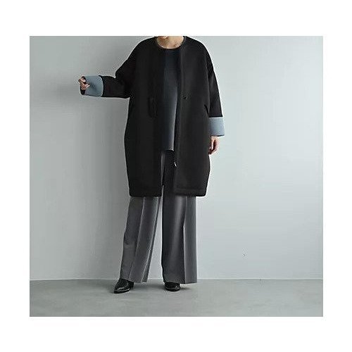 【スタイルデリ/STYLE DELI】の【BLK001】バイカラーコクーンコート 人気、トレンドファッション・服の通販 founy(ファニー) ファッション Fashion レディースファッション Fashion for Women アウター Coat / Outerwear Collection コート・ロングコート・ピーコート Long Coats, Peacoats & More インナー Innerwear エレガント 上品 Elegant シンプル Simple, Minimal 定番 Standard, Basic Item フィット Fit, Slim Fit おすすめ Recommended / Our Picks 夏 Summer 旅行 Travel other-2|ID: prp329100004290418 ipo3291000000034921477