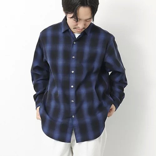 【ノーリーズ グッドマン/NOLLEY'S goodman / MEN】のシャギーチェック レギュラーシャツ 24AW インテリア・キッズ・メンズ・レディースファッション・服の通販 founy(ファニー) 　ファッション　Fashion　メンズファッション　MEN　2024年　2024　2024-2025秋冬・A/W　Aw/Autumn/Winter/Fw/Fall/2024-2025　おすすめ　Recommend　なめらか　Smooth　シンプル　Simple　スラックス　Slacks　デニム　Denim　リラックス　Relax　レギュラー　Regular　エレガント 上品　Elegant　ブルー系その他|ID: prp329100004300689 ipo3291000000029816164