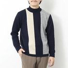 【シュテットシュタイン/Stutostein / MEN】のカシミヤ混モックネックインターシャニット 24AW ブルー系その他|ID: prp329100004300701 ipo3291000000029816198