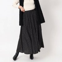 【シューラルー/SHOO LA RUE】のウエスト総ゴムでらくらく!フレア ロングスカート 人気、トレンドファッション・服の通販 founy(ファニー) ファッション Fashion レディースファッション WOMEN スカート Skirt ロングスカート Long Skirt ギャザー Gather シンプル Simple スマート Smart ドット Dot フレア Flare プリント Print ポケット Pocket ロング Long |ID:prp329100004302313