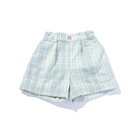 【シューラルー/SHOO LA RUE / KIDS】の【110-140cm】起毛チェックショートパンツ ライトグリーン|ID: prp329100004302728 ipo3291000000029830696