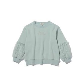 【シューラルー/SHOO LA RUE / KIDS】 【110-140cm】裏シャギー袖チュールプルオーバー人気、トレンドファッション・服の通販 founy(ファニー) ファッション Fashion キッズファッション KIDS トップス・カットソー Tops/Tees/Kids ガーリー Girly シンプル Simple チュール Tulle フロント Front 無地 Plain Color |ID:prp329100004302730