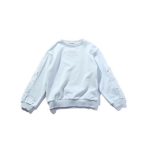 【シューラルー/SHOO LA RUE / KIDS】の【110-140cm】袖レースアップスウェット インテリア・キッズ・メンズ・レディースファッション・服の通販 founy(ファニー) https://founy.com/ ファッション Fashion キッズファッション KIDS おすすめ Recommend ガーリー Girly スウェット Sweat フロント Front 人気 Popularity |ID: prp329100004302733 ipo3291000000029946805