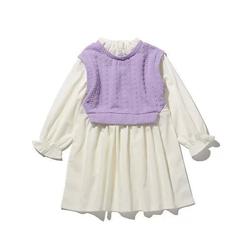 【シューラルー/SHOO LA RUE / KIDS】の【110-140cm】ケーブルジャカードベストドッキングワンピ インテリア・キッズ・メンズ・レディースファッション・服の通販 founy(ファニー) https://founy.com/ ファッション Fashion キッズファッション KIDS ワンピース Dress/Kids A/W・秋冬 Aw・Autumn/Winter・Fw・Fall-Winter カットソー Cut And Sew ジャカード Jacquard ストライプ Stripe チェック Check ドッキング Docking フリル Frills ベスト Vest ポケット Pocket 人気 Popularity 無地 Plain Color |ID: prp329100004302767 ipo3291000000029830963