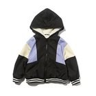 【シューラルー/SHOO LA RUE / KIDS】の【110-140cm/撥水】裏ボア切替配色フードブルゾン ブラック|ID: prp329100004302813 ipo3291000000029831250