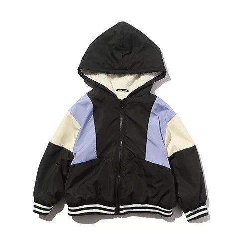 【シューラルー/SHOO LA RUE / KIDS】の【110-140cm/撥水】裏ボア切替配色フードブルゾン インテリア・キッズ・メンズ・レディースファッション・服の通販 founy(ファニー) 　ファッション　Fashion　キッズファッション　KIDS　おすすめ　Recommend　スポーティ　Sporty　トレンド　Trend　ブルゾン　Blouson　ポケット　Pocket　冬　Winter　切替　Switching　ブラック|ID: prp329100004302813 ipo3291000000029831250