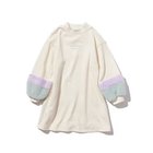 【シューラルー/SHOO LA RUE / KIDS】の【110-140cm】袖配色フェイクファー使いワンピース アイボリー|ID: prp329100004302835 ipo3291000000029990788