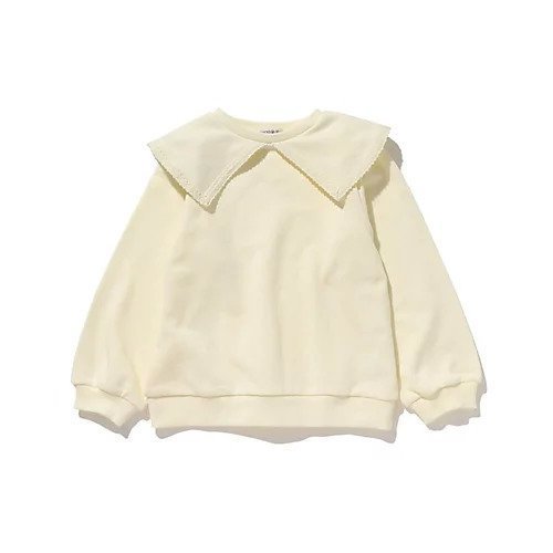 【シューラルー/SHOO LA RUE / KIDS】の【110-140cm】衿レース使いスウェット インテリア・キッズ・メンズ・レディースファッション・服の通販 founy(ファニー) 　ファッション　Fashion　キッズファッション　KIDS　ガーリー　Girly　スウェット　Sweat　トレンド　Trend　ドット　Dot　レース　Race　冬　Winter　無地　Plain Color　アイボリー|ID: prp329100004302852 ipo3291000000029831449