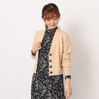 【ローラアシュレイ/LAURA ASHLEY】の【洗える】リブニットショート丈カーディガン ライトベージュ|ID: prp329100004305605 ipo3291000000029854106