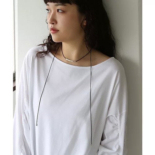 【コレカラ/collecala】のパイプコードチョーカー/コードネックレス 人気、トレンドファッション・服の通販 founy(ファニー) 　ファッション　Fashion　レディースファッション　Ladies' Fashion Online　ジュエリー　Jewelry　ネックレス　Necklaces　カットソー　Cut And Sew　シンプル　Simple　スクエア　Square　トレンド　Trend　ネックレス　Necklace　ロング　Long　ワンポイント　One Point　other-2|ID: prp329100004306832 ipo3291000000031299446